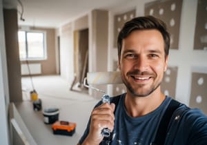 Владимир Белых, автора блога, на одном из своих объектов